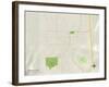 Political Map of Baker City, OR-null-Framed Art Print