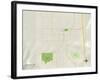 Political Map of Baker City, OR-null-Framed Art Print