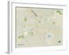 Political Map of Bakersfield, CA-null-Framed Art Print