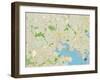 Political Map of Baltimore, MD-null-Framed Art Print