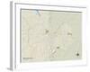 Political Map of Bartlesville, OK-null-Framed Art Print