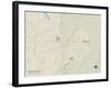 Political Map of Bartlesville, OK-null-Framed Art Print