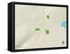 Political Map of Bath, PA-null-Framed Stretched Canvas
