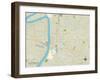 Political Map of Baton Rouge, LA-null-Framed Art Print