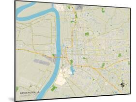 Political Map of Baton Rouge, LA-null-Mounted Art Print