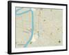 Political Map of Baton Rouge, LA-null-Framed Art Print