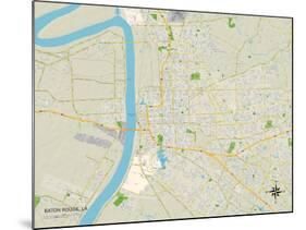 Political Map of Baton Rouge, LA-null-Mounted Art Print