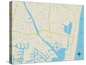 Political Map of Bay Head, NJ-null-Stretched Canvas