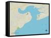 Political Map of Bay Saint Louis, MS-null-Framed Stretched Canvas