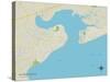 Political Map of Bay Saint Louis, MS-null-Stretched Canvas