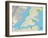 Political Map of Bayonne, NJ-null-Framed Art Print