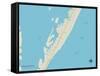 Political Map of Beach Haven, NJ-null-Framed Stretched Canvas