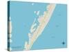 Political Map of Beach Haven, NJ-null-Stretched Canvas