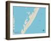 Political Map of Beach Haven, NJ-null-Framed Art Print