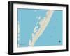 Political Map of Beach Haven, NJ-null-Framed Art Print