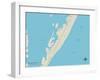 Political Map of Beach Haven, NJ-null-Framed Art Print