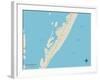 Political Map of Beach Haven, NJ-null-Framed Art Print