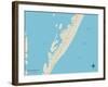 Political Map of Beach Haven, NJ-null-Framed Art Print