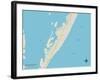 Political Map of Beach Haven, NJ-null-Framed Art Print