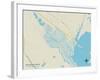Political Map of Beach Haven West, NJ-null-Framed Art Print