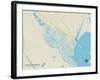 Political Map of Beach Haven West, NJ-null-Framed Art Print