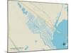 Political Map of Beach Haven West, NJ-null-Mounted Art Print