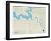 Political Map of Beaverton, MI-null-Framed Art Print