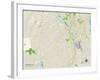 Political Map of Bedford, NH-null-Framed Art Print