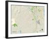 Political Map of Bedford, NH-null-Framed Art Print