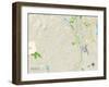 Political Map of Bedford, NH-null-Framed Art Print