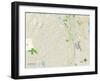 Political Map of Bedford, NH-null-Framed Art Print