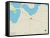 Political Map of Belleville, MI-null-Framed Stretched Canvas