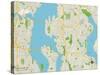 Political Map of Bellevue, WA-null-Stretched Canvas