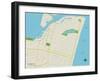 Political Map of Belmar, NJ-null-Framed Art Print