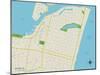 Political Map of Belmar, NJ-null-Mounted Art Print