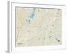 Political Map of Belmont, NH-null-Framed Art Print