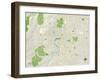 Political Map of Bend, OR-null-Framed Art Print