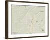 Political Map of Bentonville, AR-null-Framed Art Print