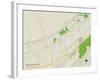 Political Map of Berkeley Heights, NJ-null-Framed Art Print