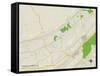 Political Map of Berkeley Heights, NJ-null-Framed Stretched Canvas