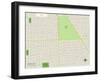 Political Map of Berkley, MI-null-Framed Art Print