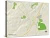 Political Map of Bernardsville, NJ-null-Stretched Canvas