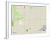 Political Map of Berwyn, IL-null-Framed Art Print