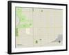 Political Map of Berwyn, IL-null-Framed Art Print