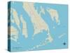 Political Map of Big Pine Key, FL-null-Stretched Canvas