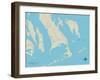 Political Map of Big Pine Key, FL-null-Framed Art Print