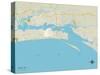 Political Map of Biloxi, MS-null-Stretched Canvas