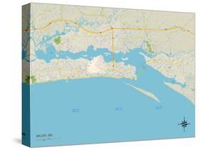 Political Map of Biloxi, MS-null-Stretched Canvas