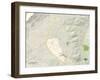 Political Map of Blacksburg, VA-null-Framed Art Print