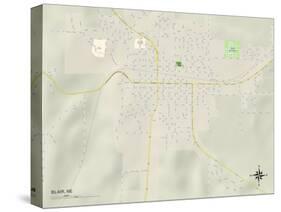 Political Map of Blair, NE-null-Stretched Canvas